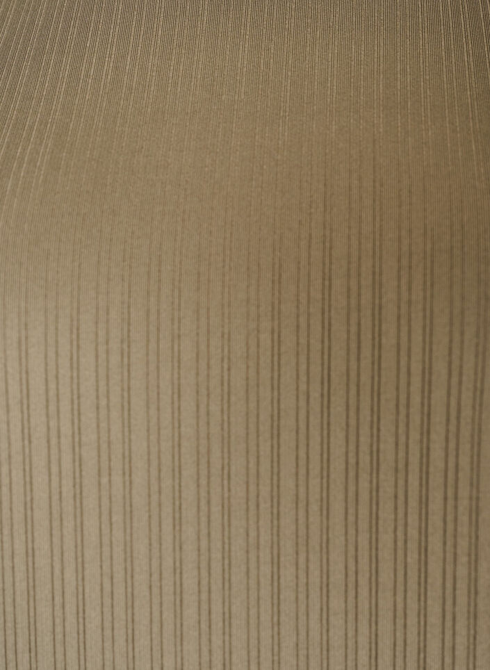 Blouse en jersey avec rayures textur&eacute;es et ourlet smock&eacute;, Marron, Packshot image number 2