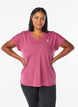 Lockeres Trainings-T-Shirt mit V-Ausschnitt, Rot, Model image number 0