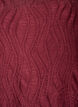 Chemisier avec texture et manches 3/4, Bordeaux, Packshot image number 2
