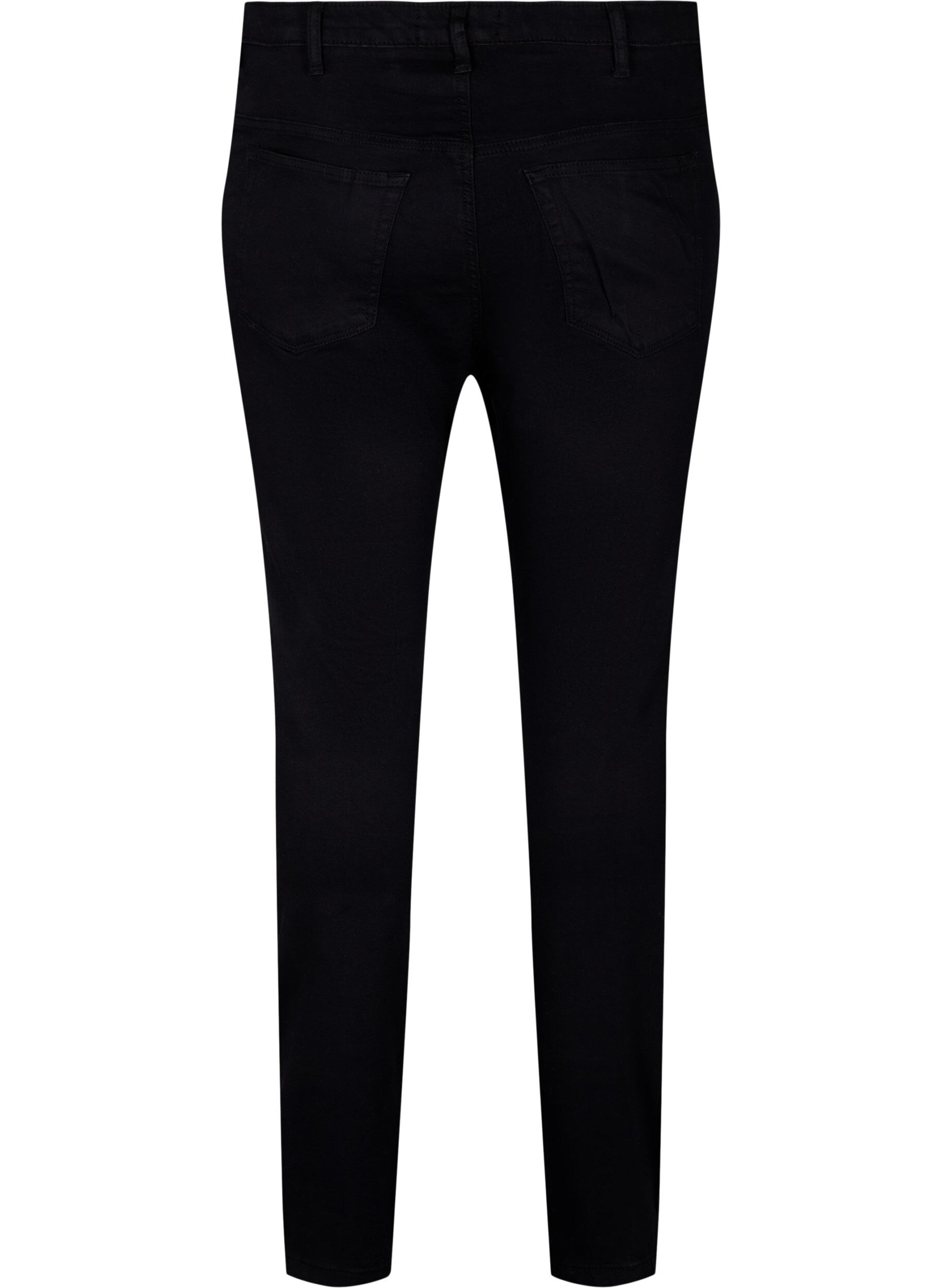 Zizzi Jean Amy super slim avec d&eacute;tail, Black, Packshot image number 1