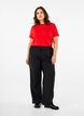 Basic-T-Shirt aus Baumwolle mit Rundhalsausschnitt, Rot, Model image number 1