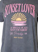 Baumwoll-T-Shirt mit Frontprint und gewaschener Optik, Grau, Packshot image number 2