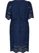 Hemdblusenkleid aus Broderie Anglaise mit Bindeg&uuml;rtel, Blau, Packshot image number 1