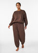 Hoch taillierte Sweatpants mit Taschen, Braun, Model image number 0