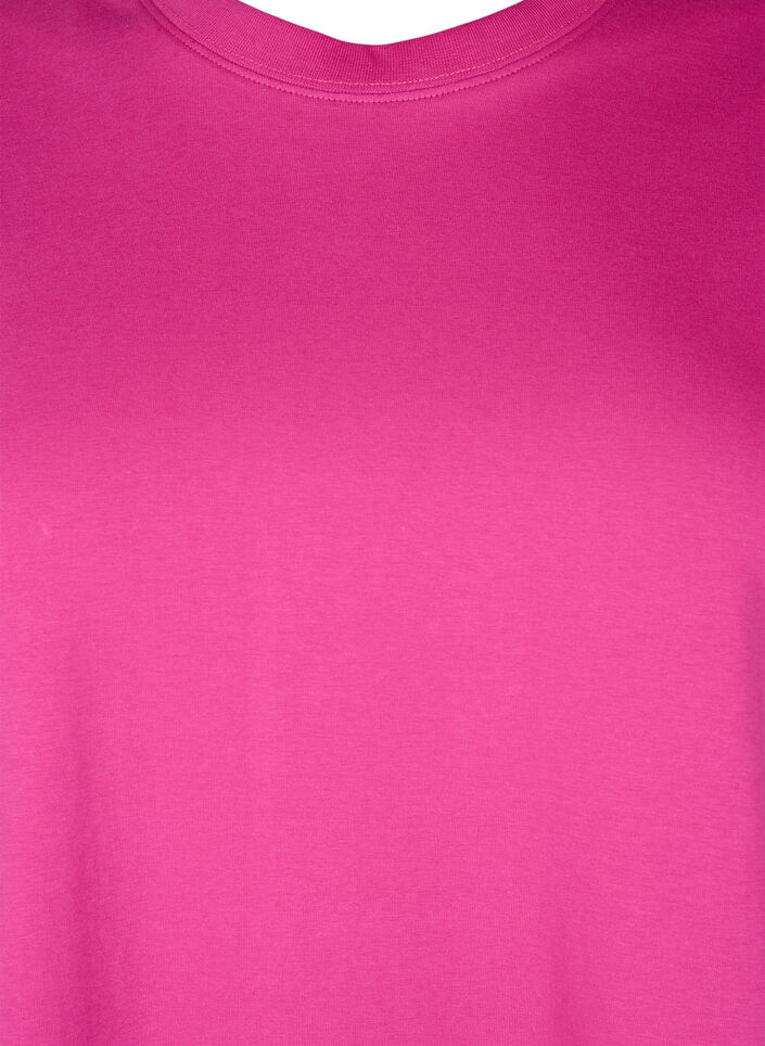 T-Shirt aus Bio-Baumwolle mit Rundhalsausschnitt, Raspberry Rose, Packshot image number 2