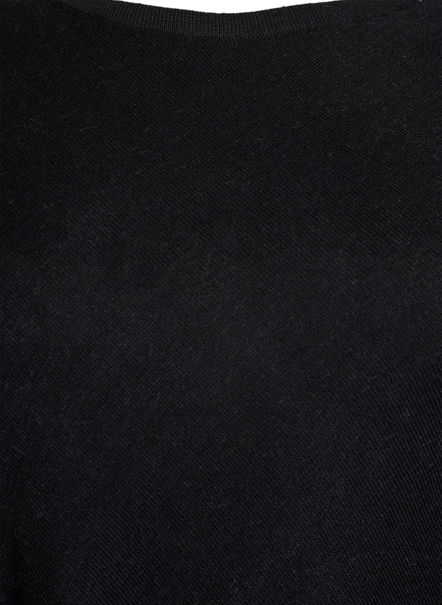 ZizziPoncho en maille fine, Noir, Packshot image number 2