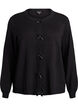 Cardigan avec n&oelig;uds brod&eacute;s de perles et boutons-pression, Noir, Packshot image number 0