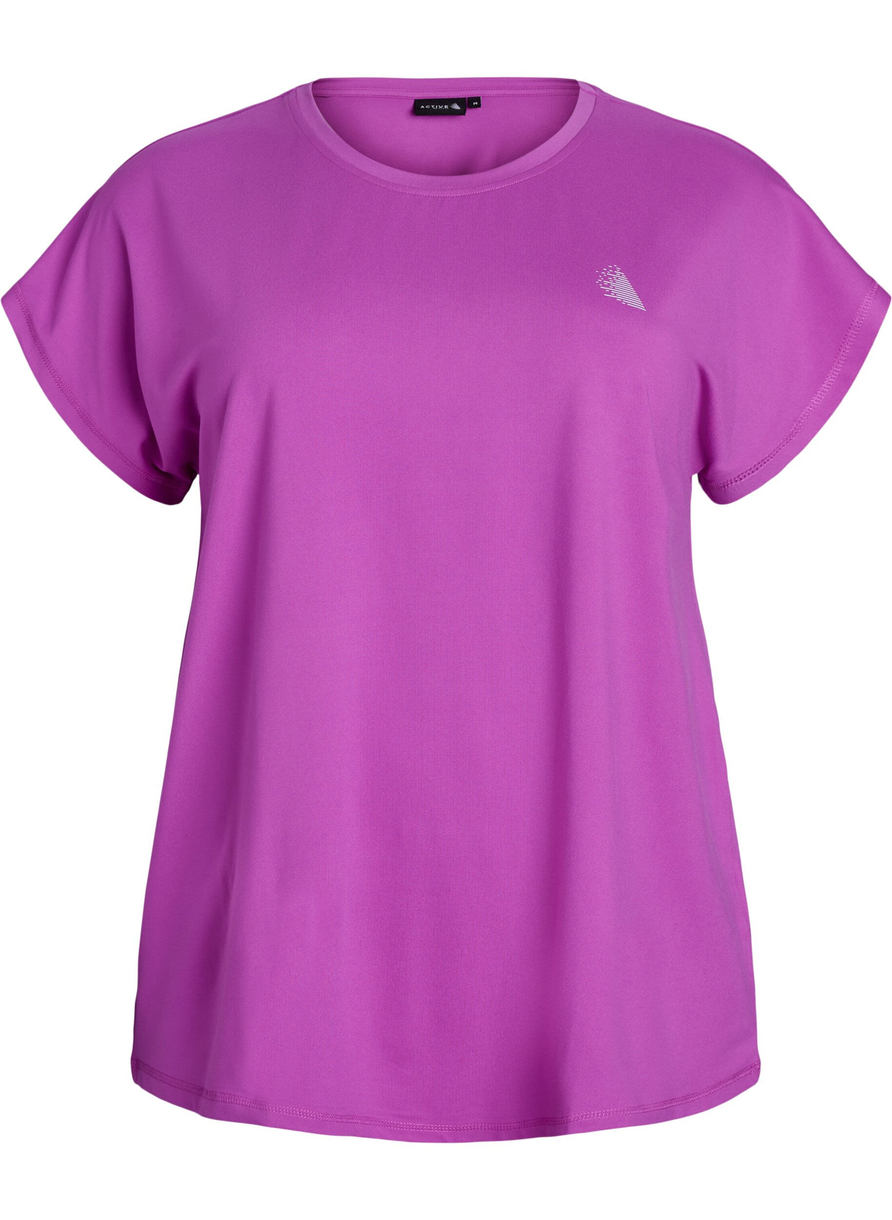 Einfarbiges Trainings-T-Shirt