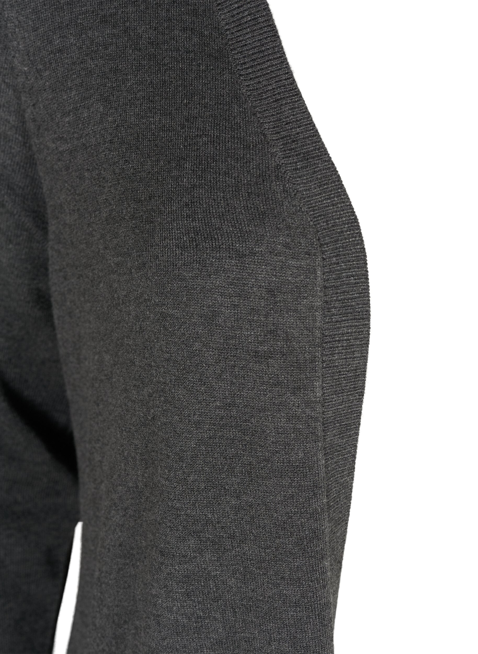 ZizziLange Strickjacke aus einer Viskosemischung, Grau, Packshot image number 2