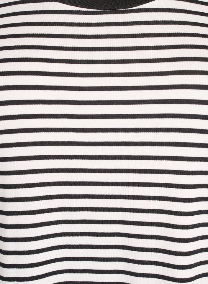 T-shirt en TENCEL&trade; Lyocell &agrave; rayures, Blanc, Packshot image number 2