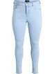 Jean Amy taille haute coupe super slim, Bleu Clair, Packshot image number 0