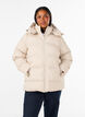 Doudoune courte avec capuche amovible, Vanille, Model image number 0
