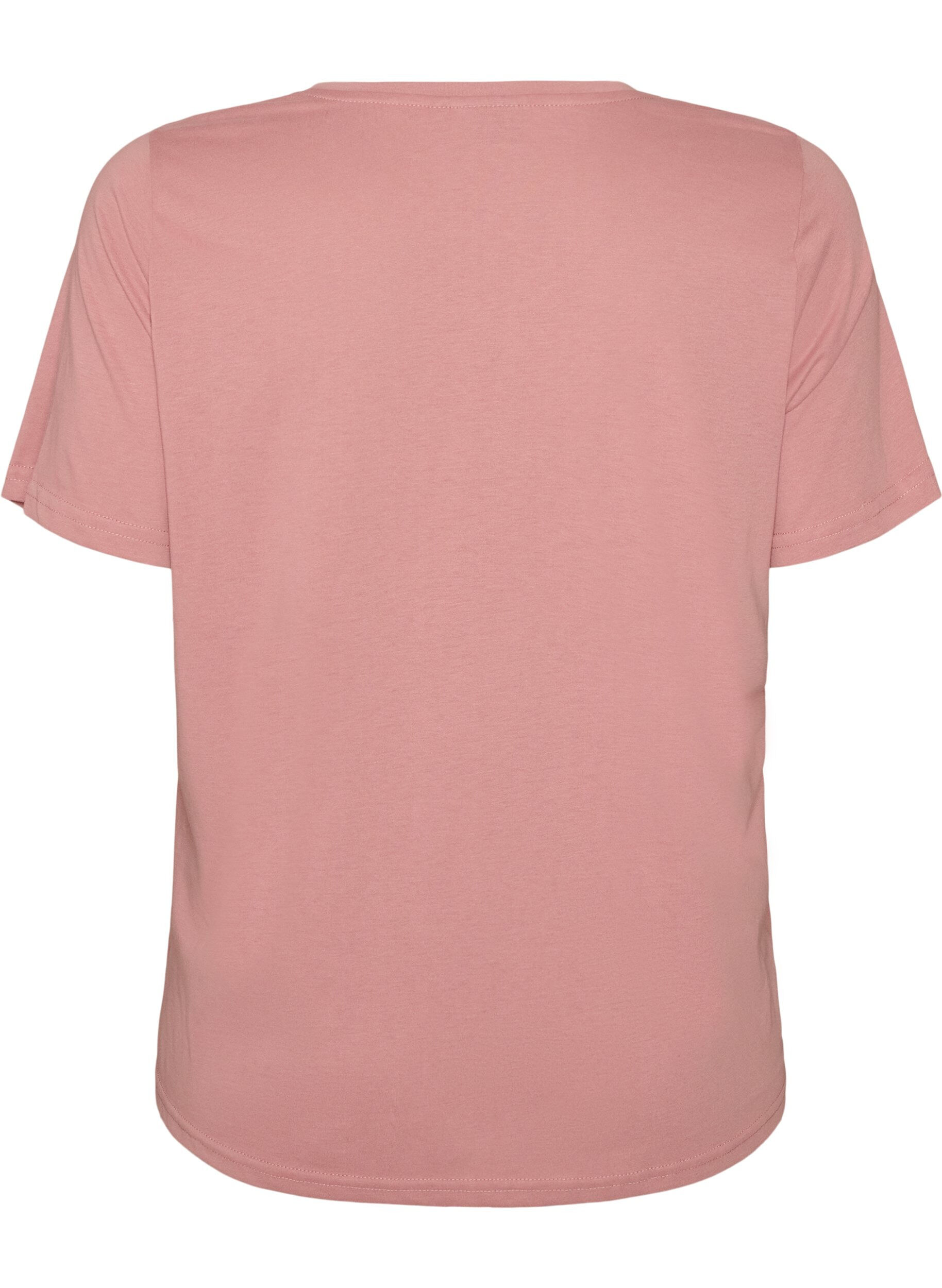 ZizziT-shirt imprim&eacute;, Rose poudr&eacute;e, Packshot image number 1