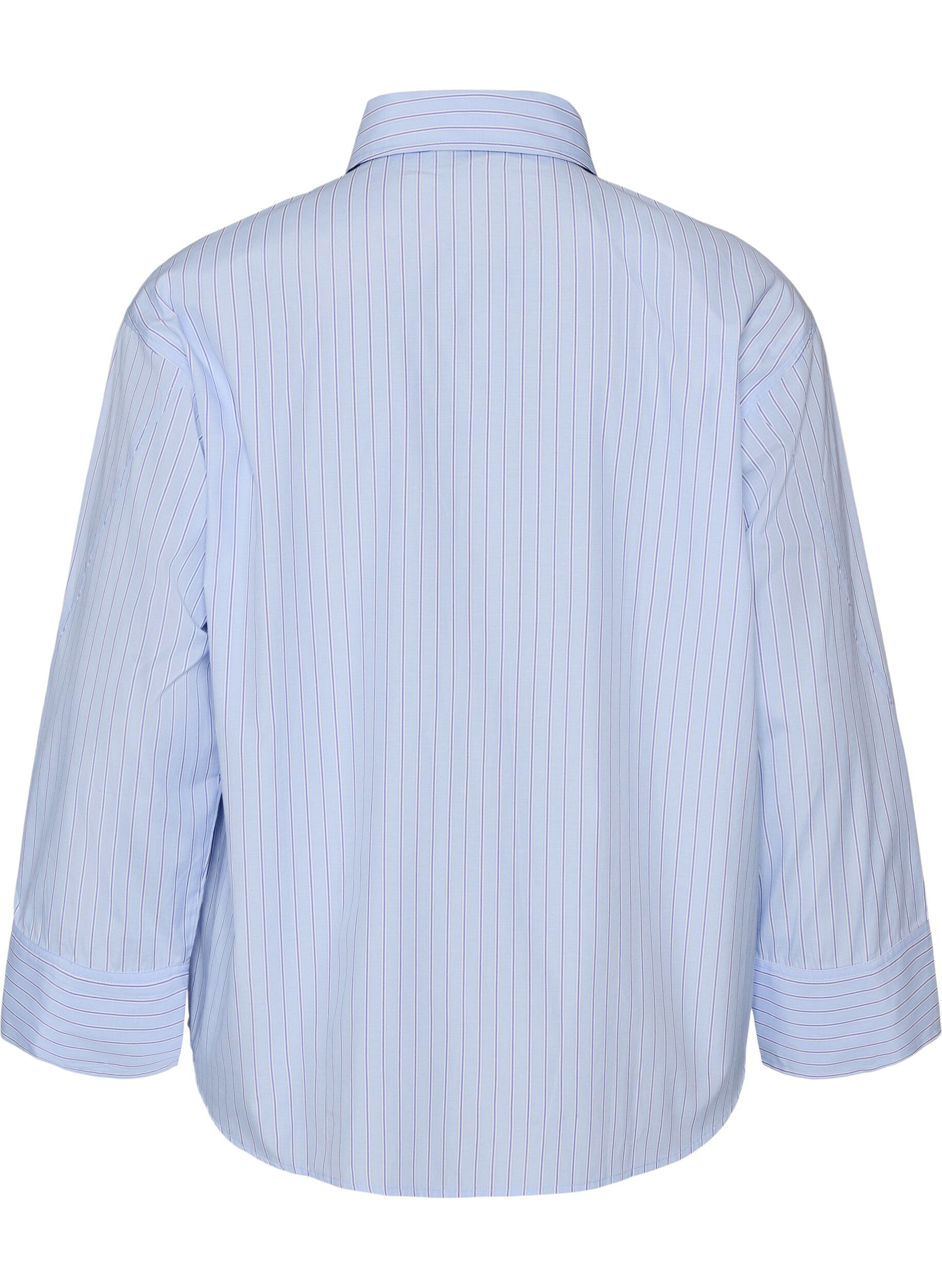 ZizziChemise &agrave; rayures avec des poignets larges, Bleu Clair, Packshot image number 1