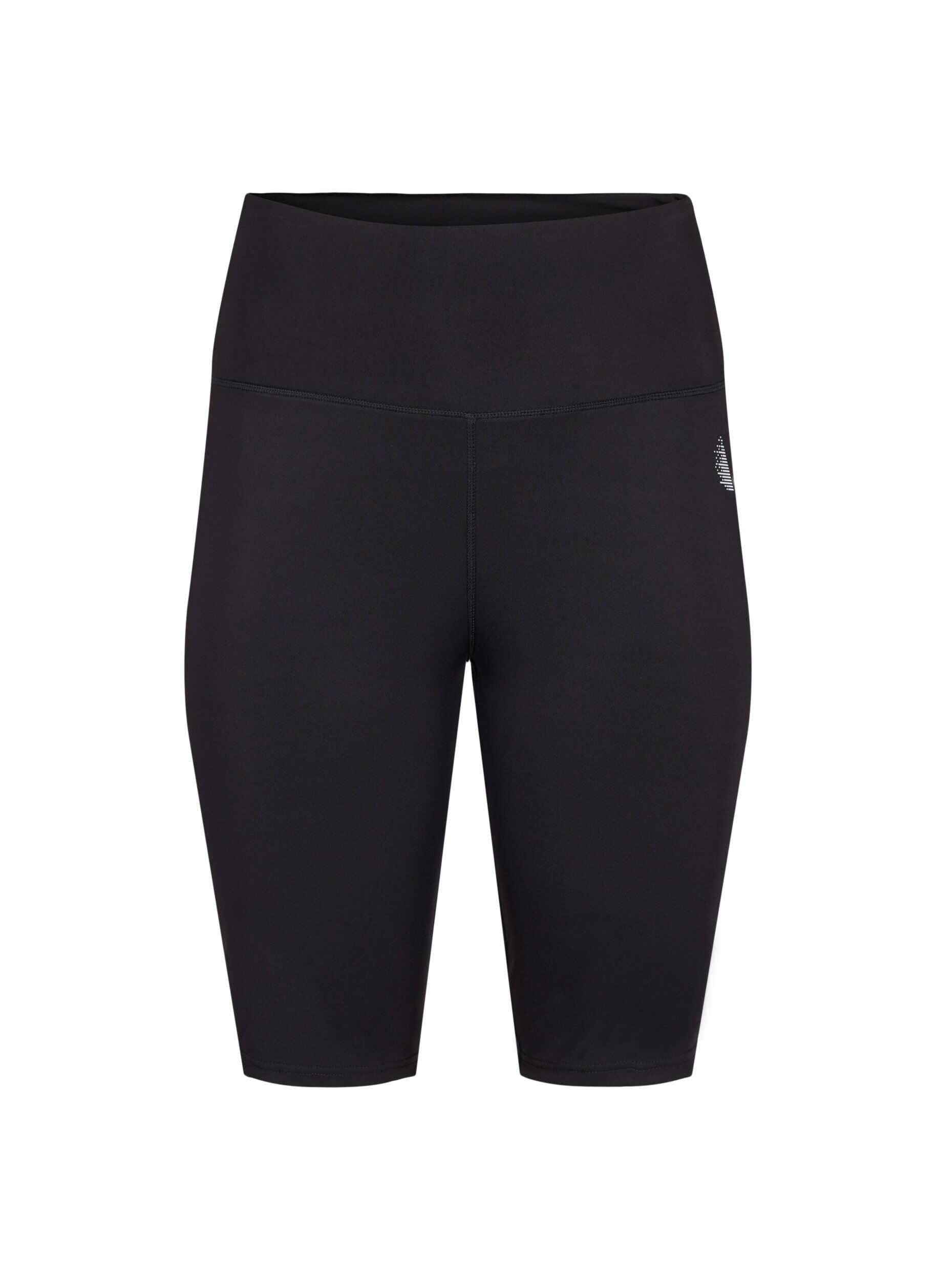 Zizzi Lange eng anliegende Trainingsshorts, Schwarz, Packshot image number 0