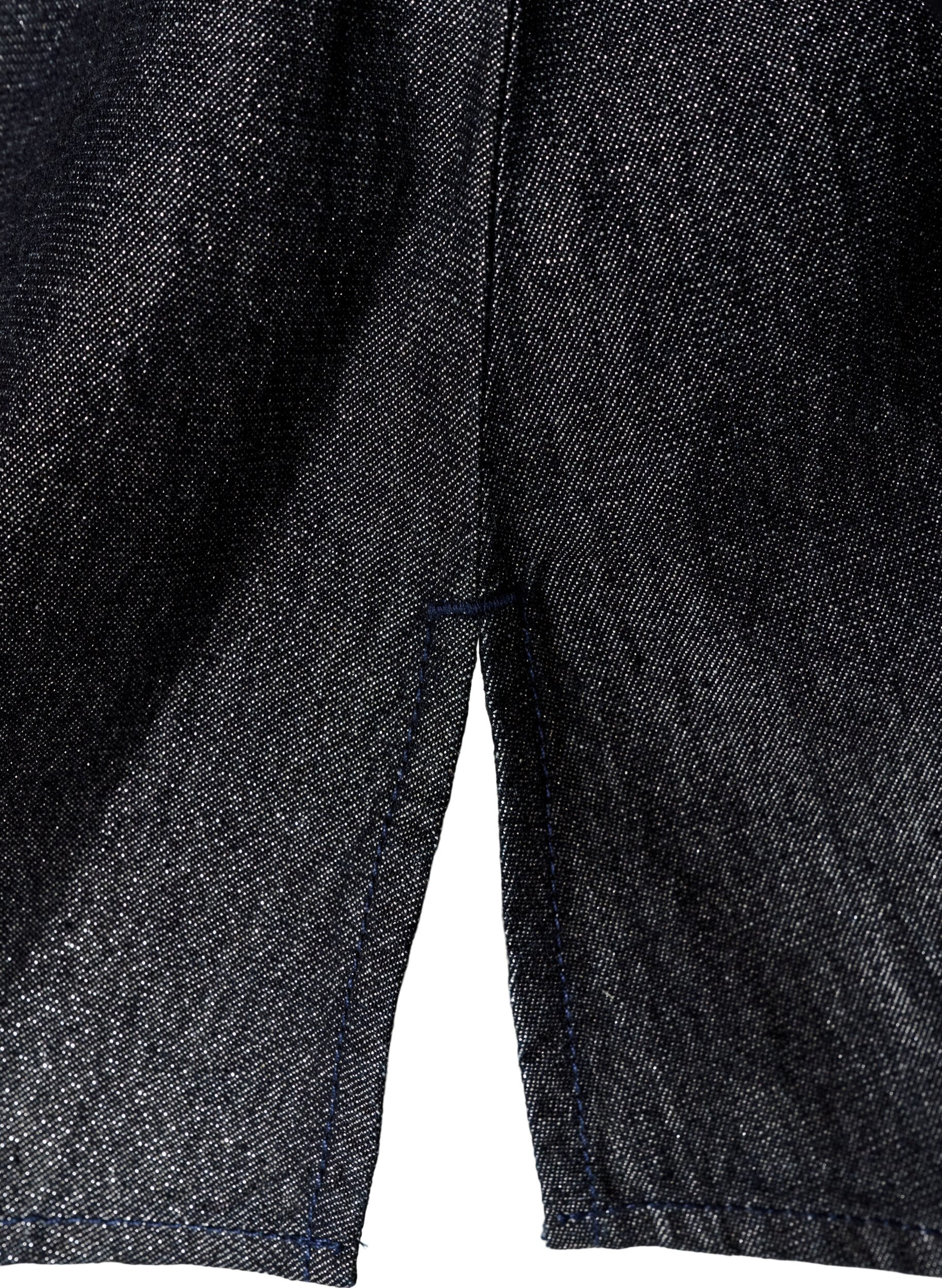 ZizziDenimbluse mit Glitzerfaden und 3/4-&Auml;rmeln, Grau, Packshot image number 3