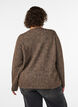 Pull col V, Marron, Model image number 2