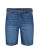 Slim fit Jeansshorts mit Bindeg&uuml;rtel, Blau, Packshot image number 0