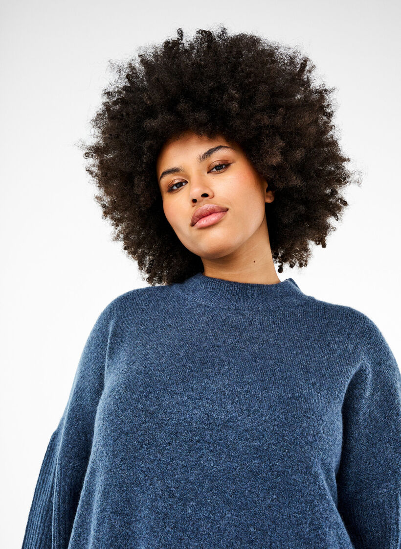 Long chemisier tricoté à manches longues, Bering Sea Mel., Image image number 0