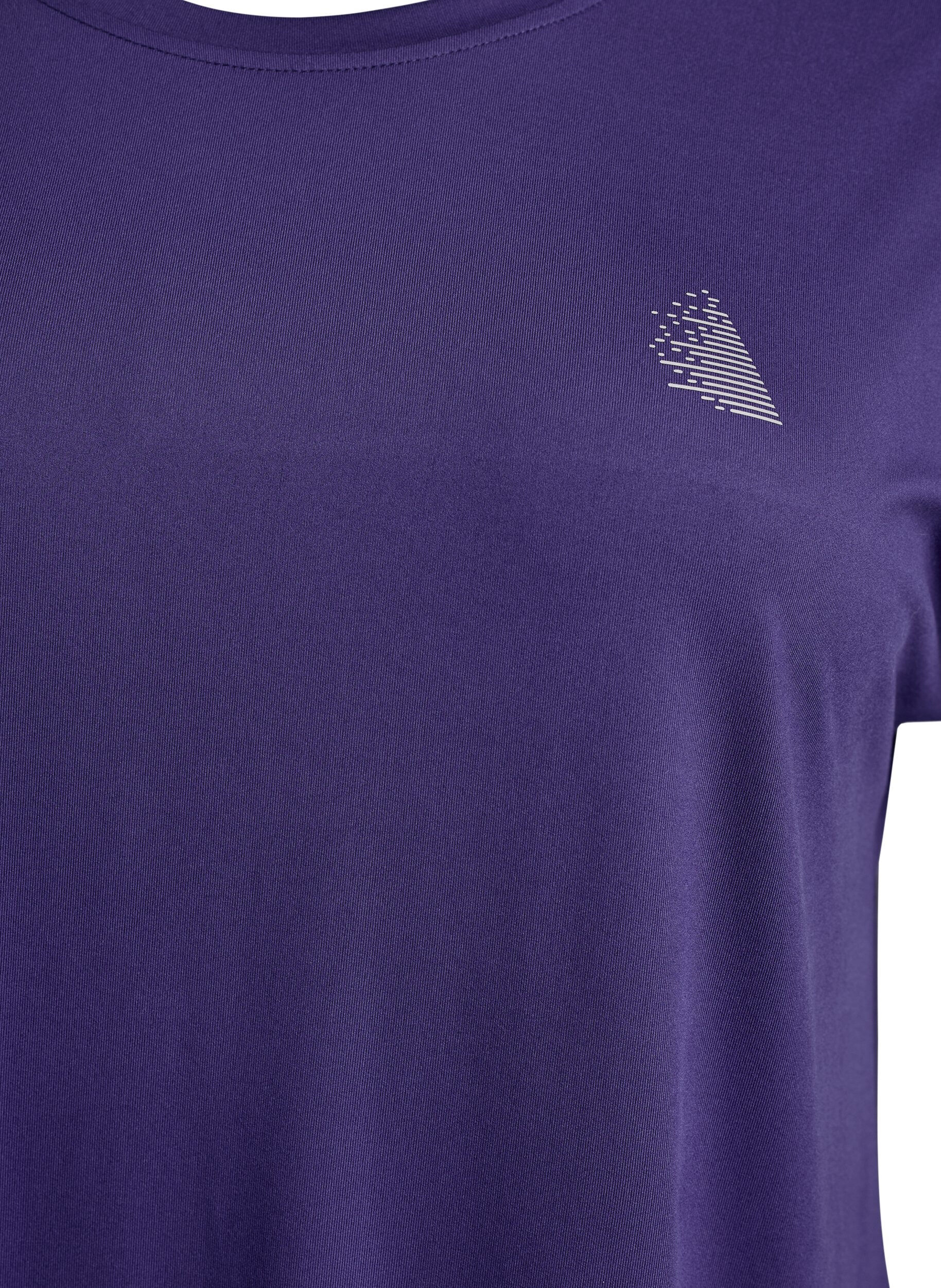 Zizzi T-shirt long d'entra&icirc;nement, Violet, Packshot image number 2
