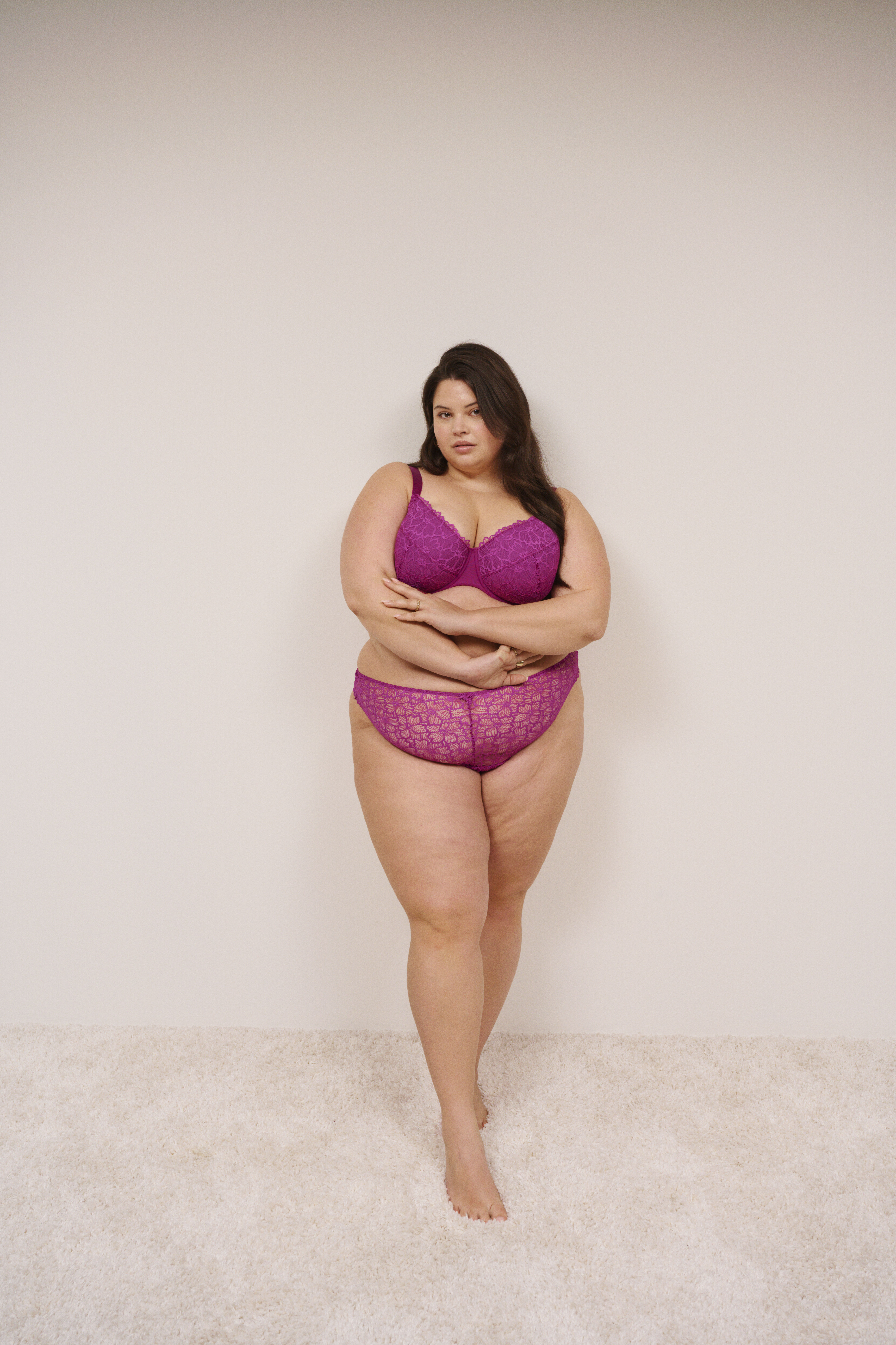 ZizziFeminines Blumenmuster in Fuchsia, , Model