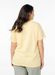 T-shirt basique en coton &agrave; col rond, Jaune clair, Model image number 2