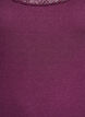Top avec finitions en dentelle, Bordeaux fonc&eacute;, Packshot image number 2