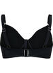 Bikini-BH mit B&uuml;gel und Drapierung, Schwarz, Packshot image number 1