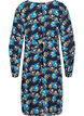 Robe cache-cœur de grossesse à fleurs en viscose, Bleu, Packshot image number 1