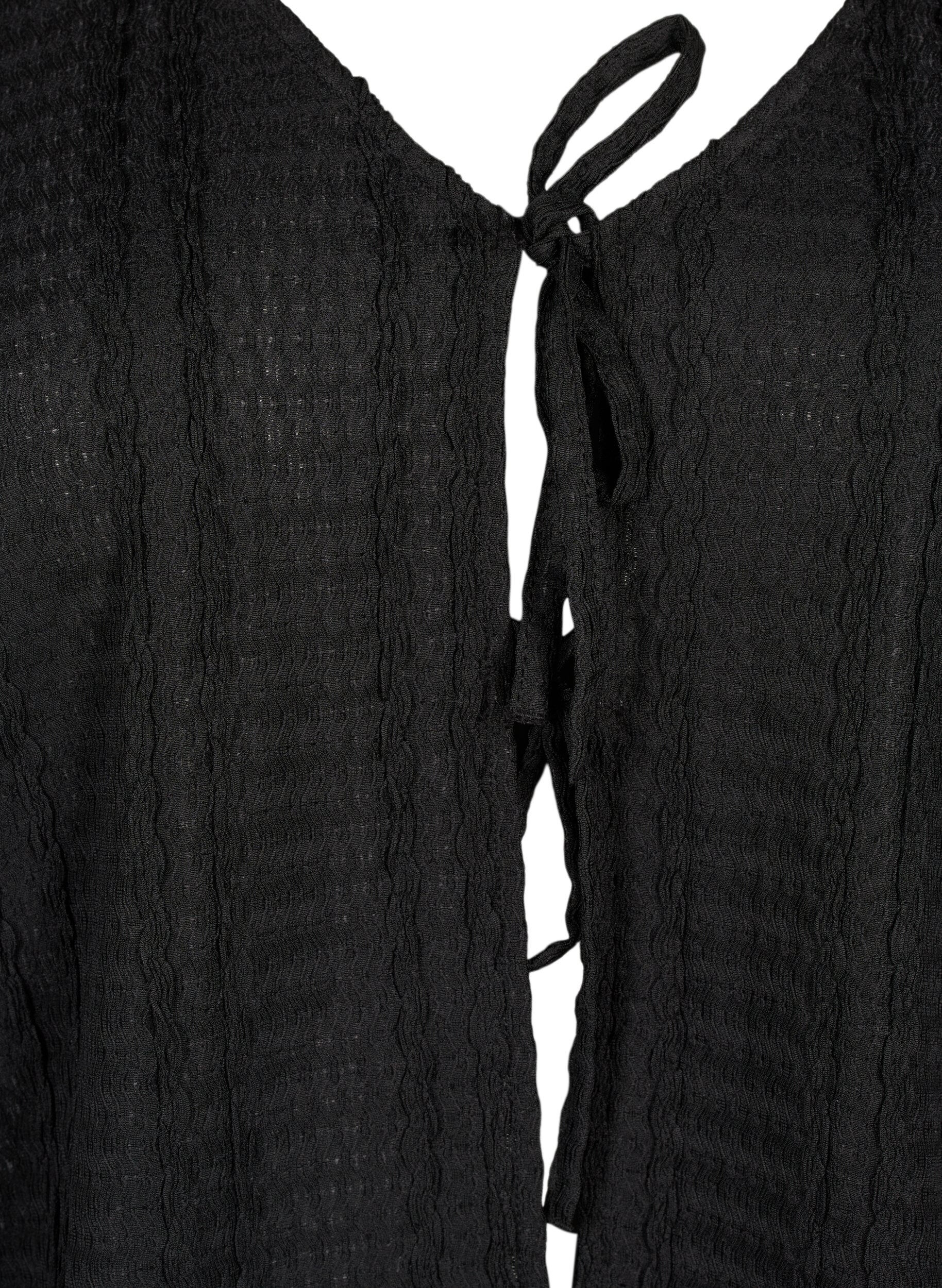 Zizzi Strickjacke mit B&auml;ndern, Black, Packshot image number 2