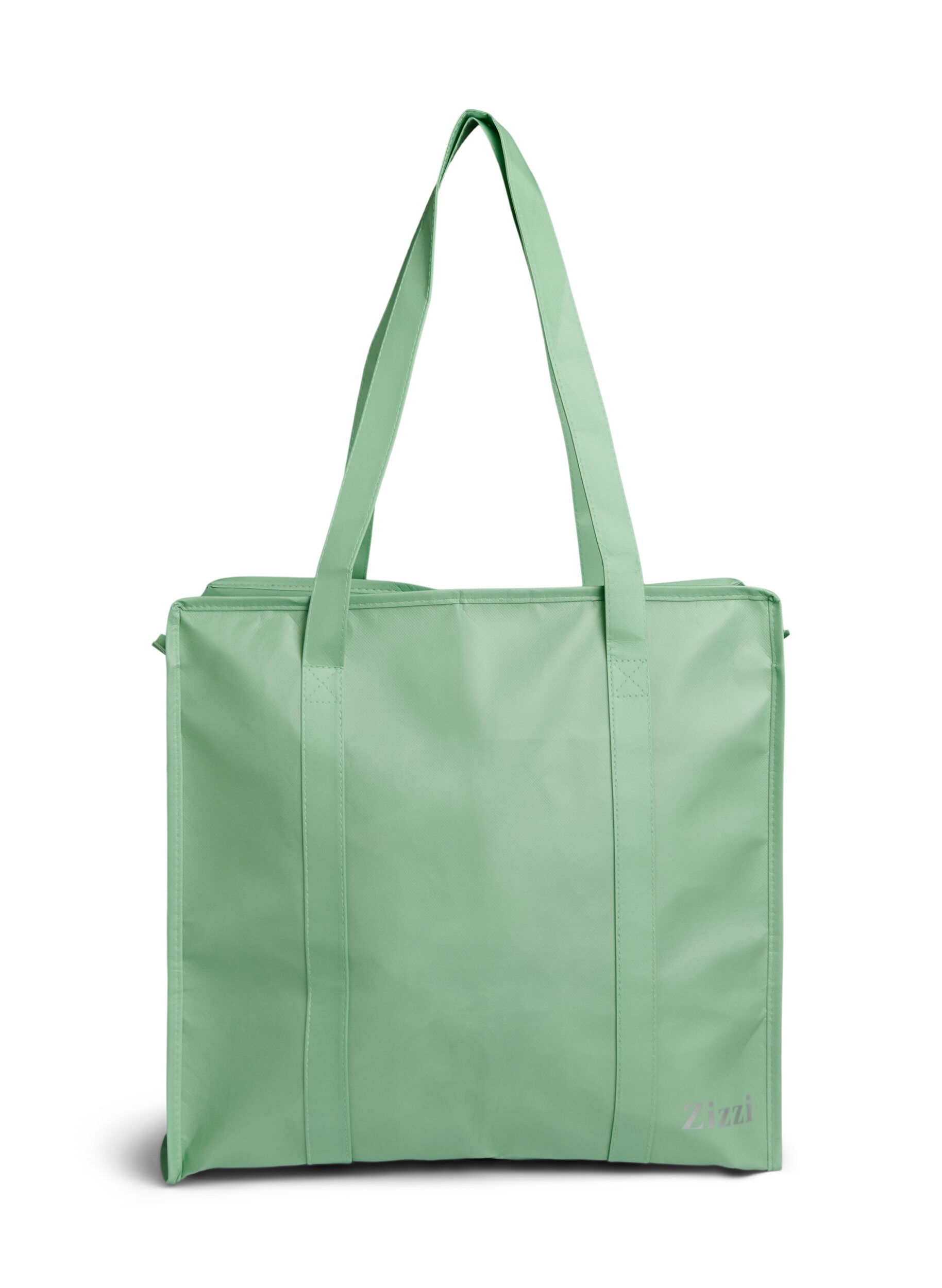 Zizzi Sac de magasinage avec fermeture &eacute;clair, Vert clair, Packshot image number 1