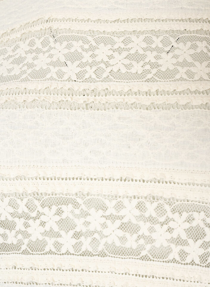 Blouse en dentelle avec manches longues, Vanille, Packshot image number 2