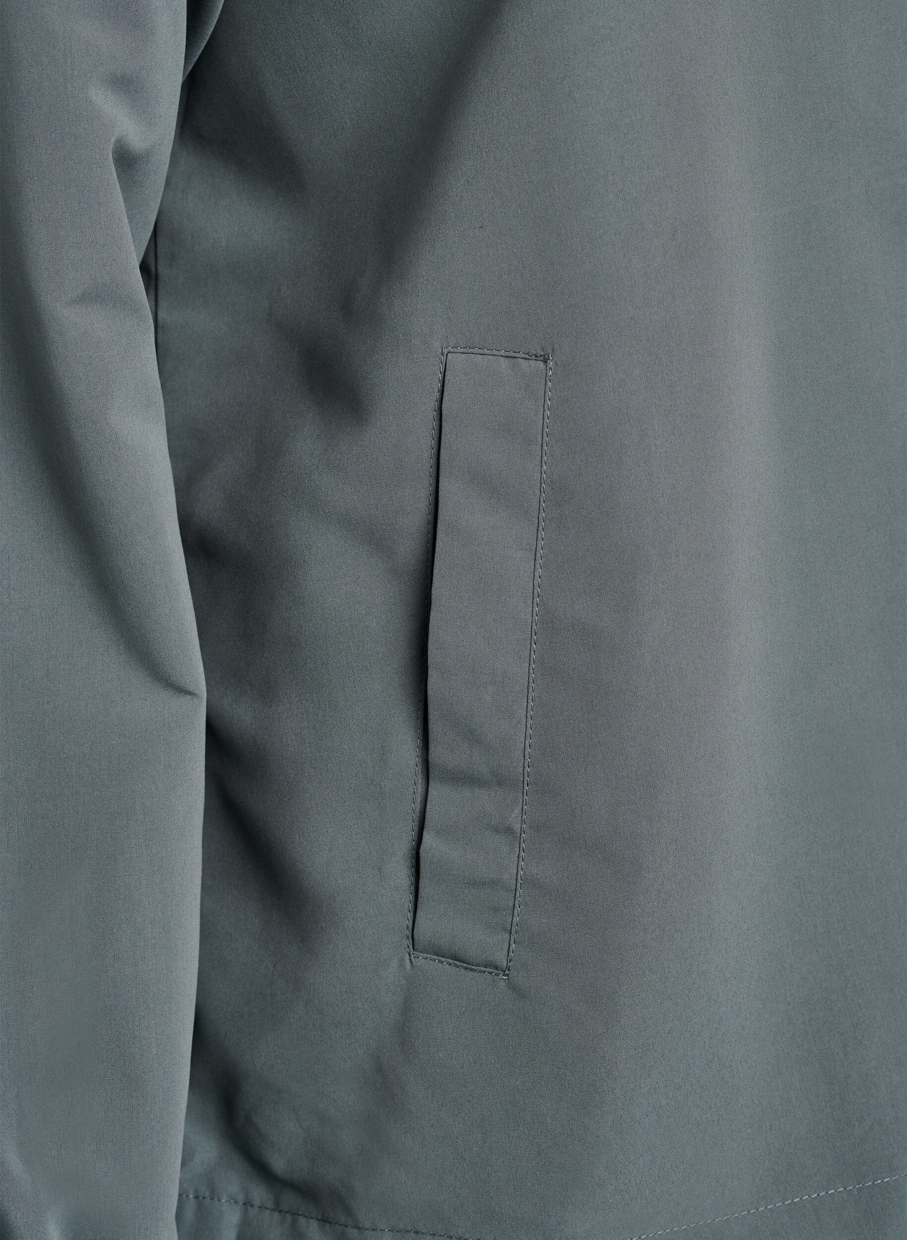 Zizzi Leichte Jacke mit Kapuze und Rei&szlig;verschluss, Gr&uuml;n, Packshot image number 3