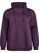 Sweatshirt avec col montant et poches, Violet, Packshot image number 0