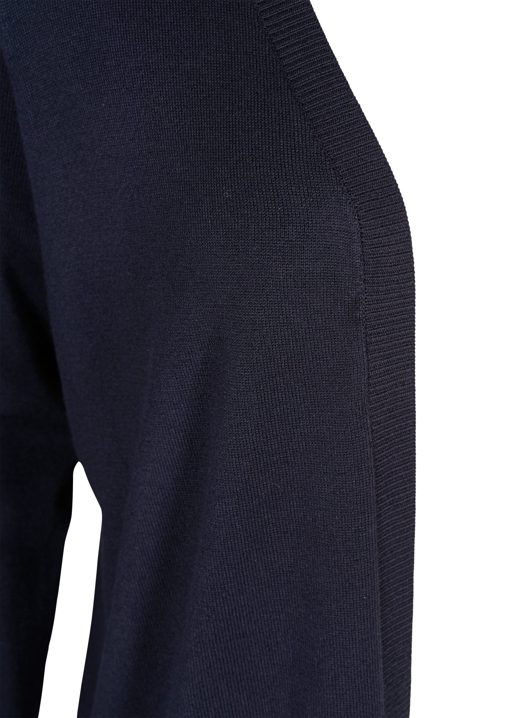 ZizziLange Strickjacke aus einer Viskosemischung, Blau, Packshot image number 2
