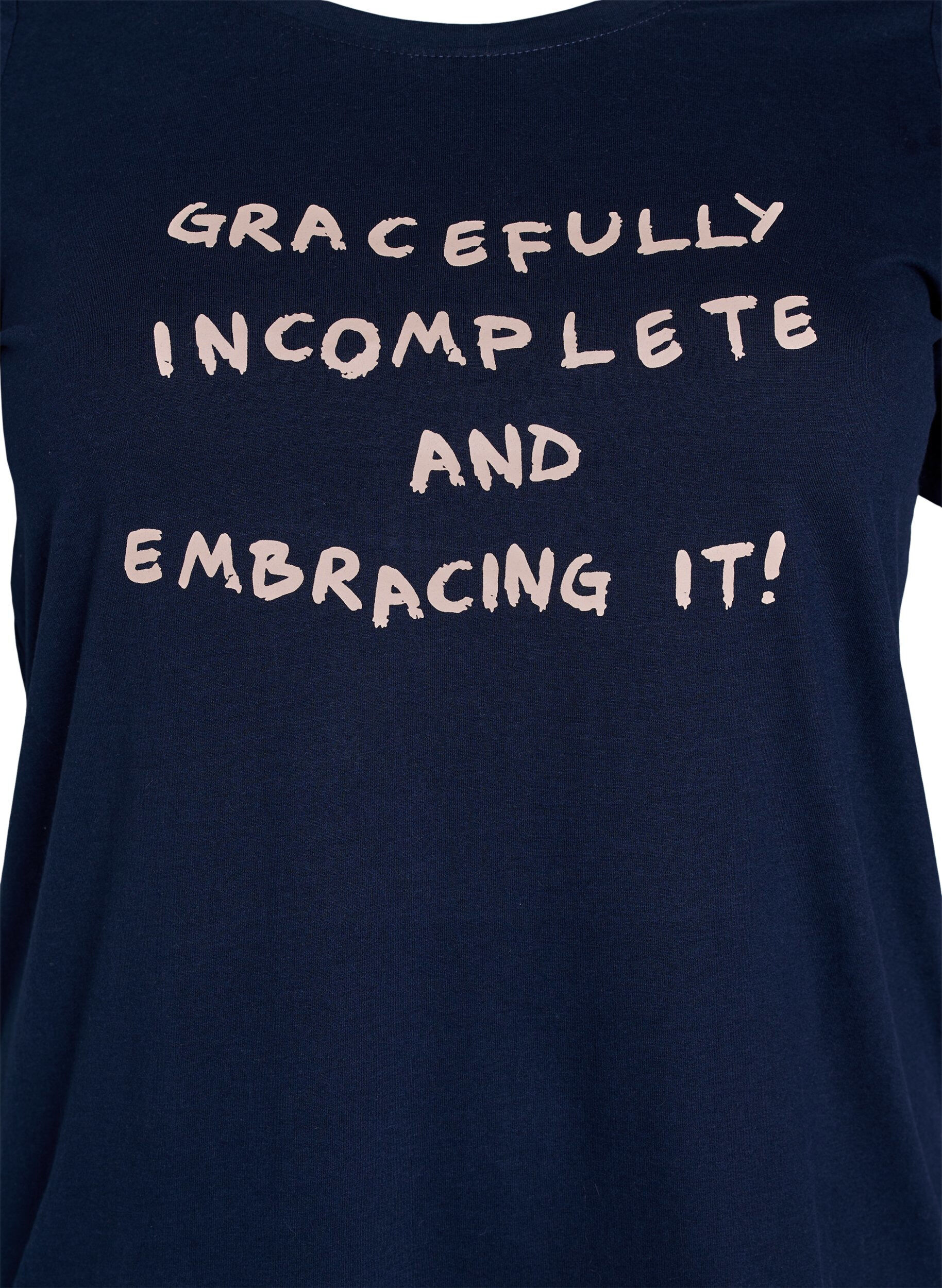 Zizzi FLASH - T-shirt avec motif, Bleu, Packshot image number 2