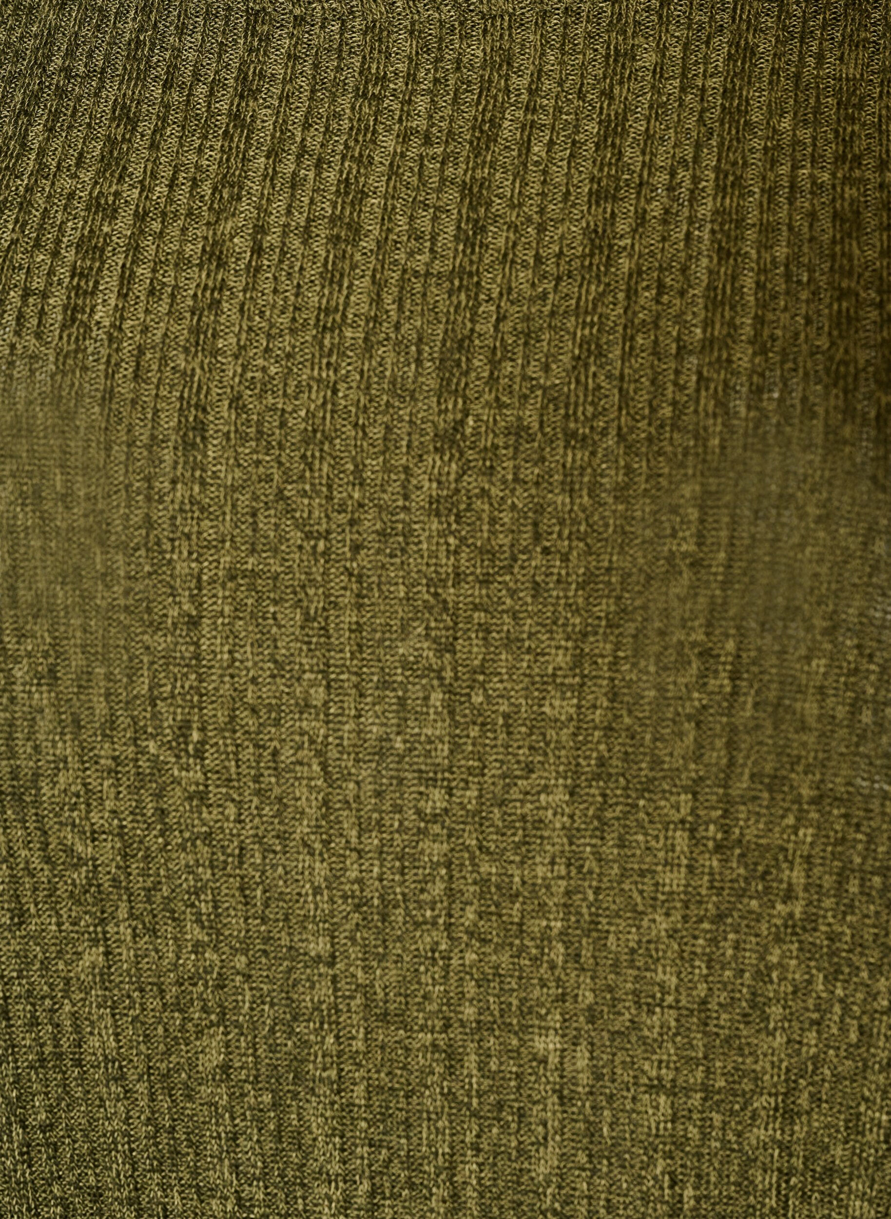 ZizziBluse aus Jersey mit Rippstruktur und langen &Auml;rmeln, Gr&uuml;n, Packshot image number 2