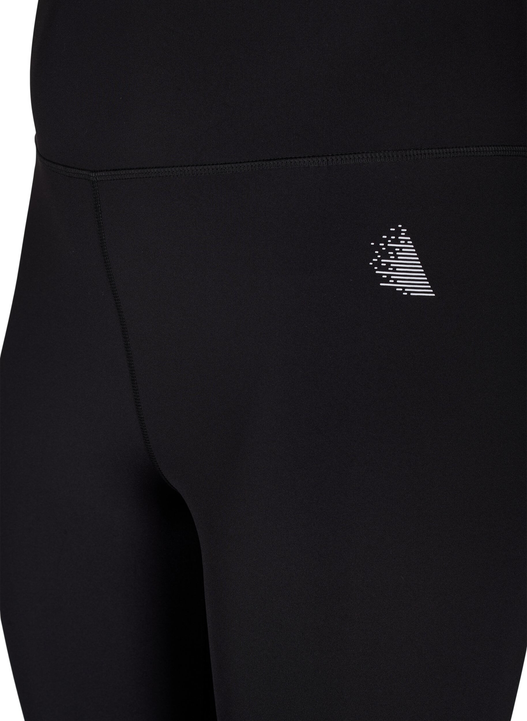 Zizzi CORE, SUPER TENSION TIGHTS &ndash; 3/4-Sportleggings mit Tasche, Black, Packshot image number 2