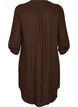 Chemise longue en lin et viscose, Marron, Packshot image number 1