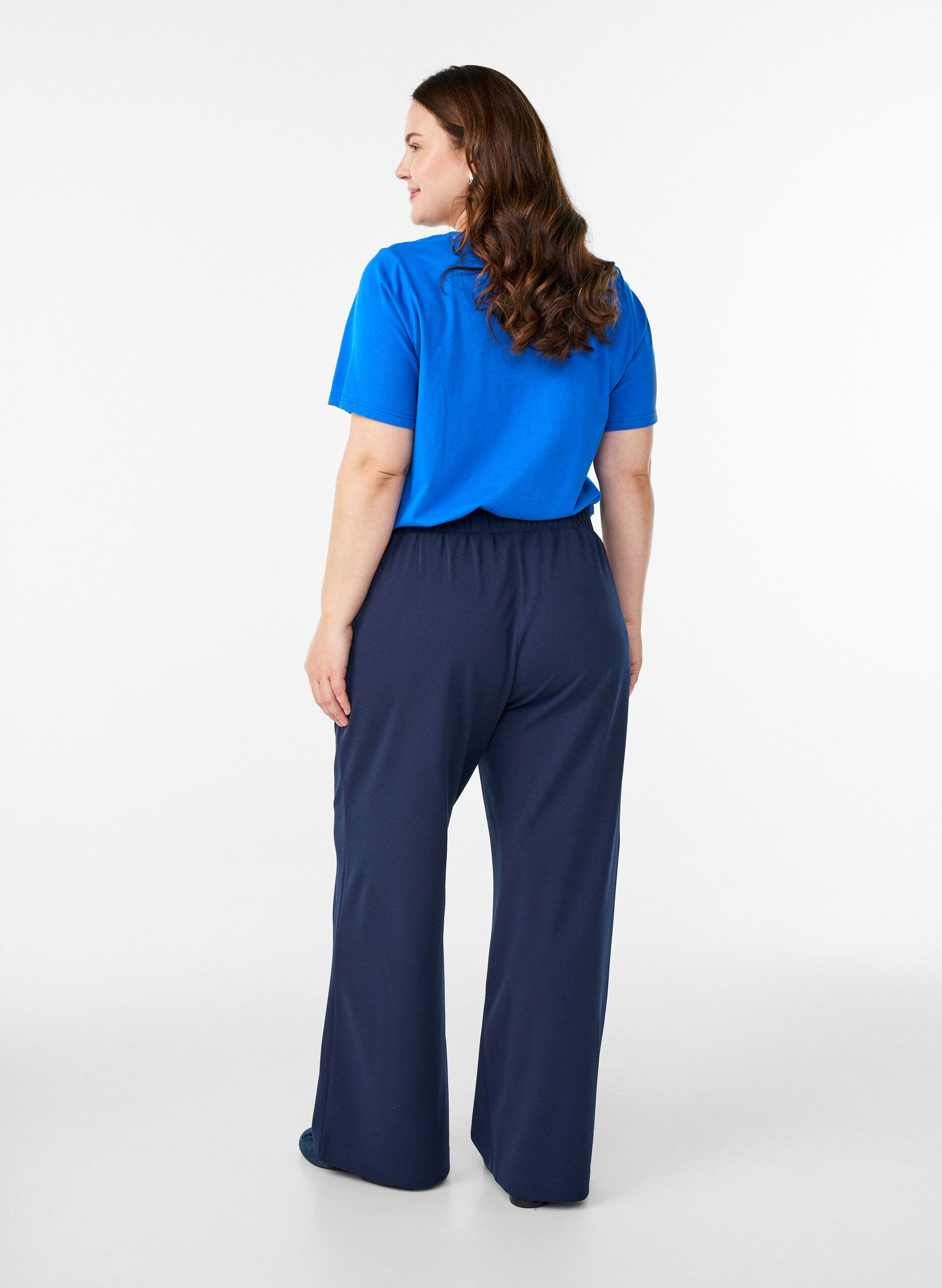 ZizziHose mit weitem Bein, Blau, Model image number 1