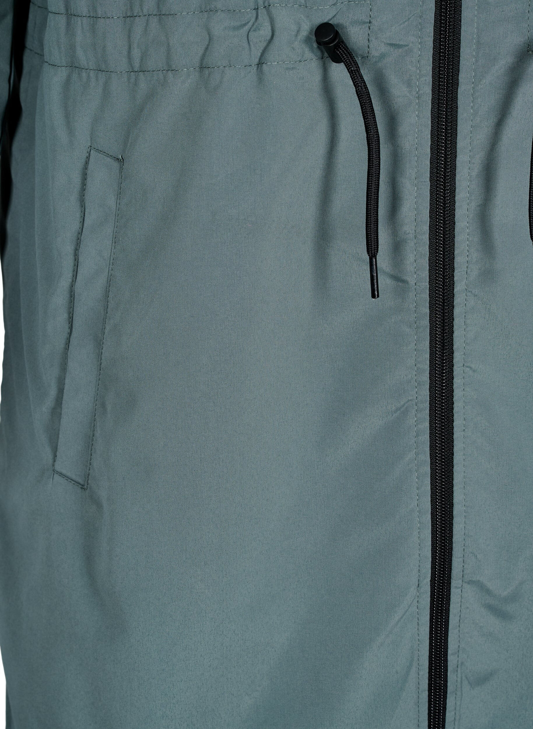Zizzi FLASH - Wasserabweisender Parka mit Kapuze, Gr&uuml;n, Packshot image number 3