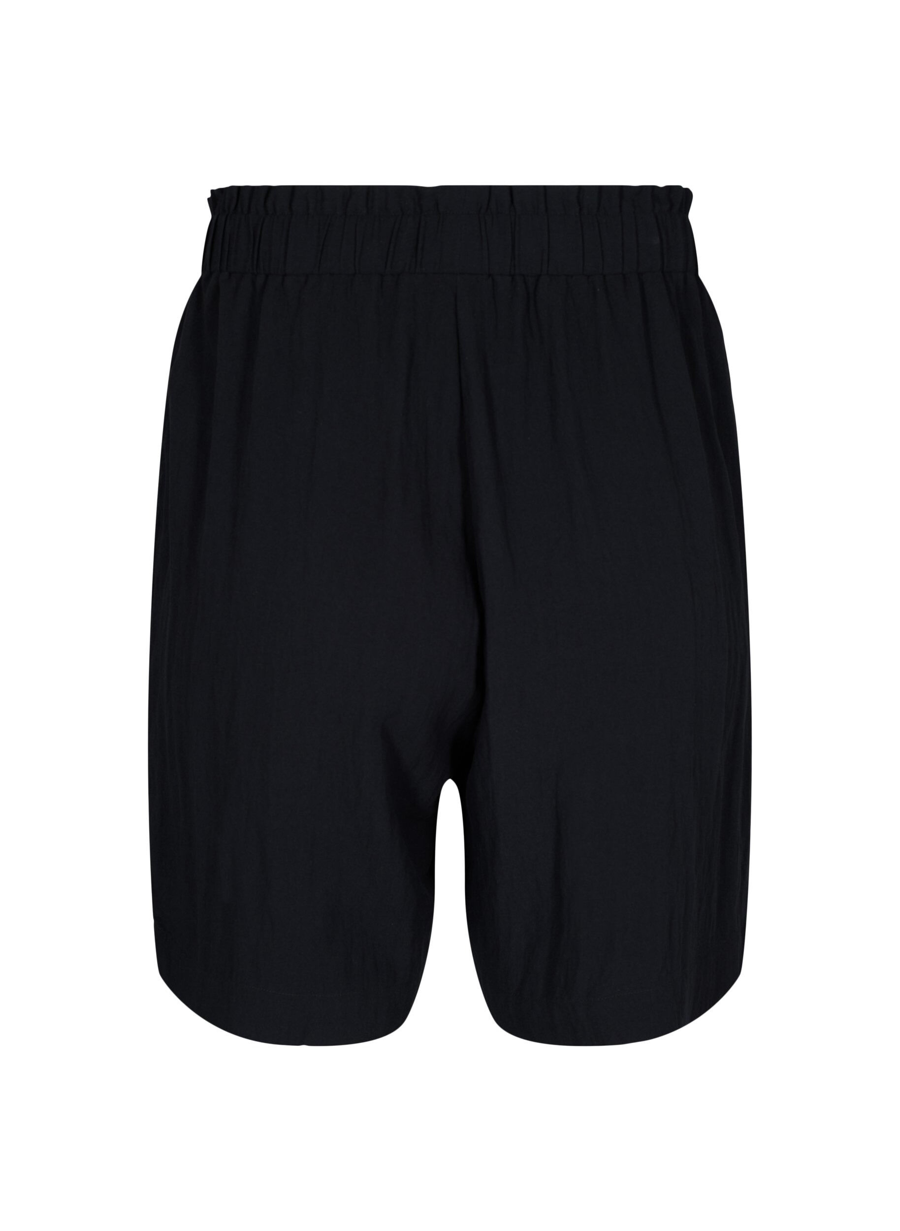 Zizzi Short ample en viscose, Black, Packshot image number 1
