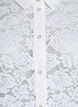 Chemisier en dentelle avec boutons perl&eacute;s, Blanc, Packshot image number 2