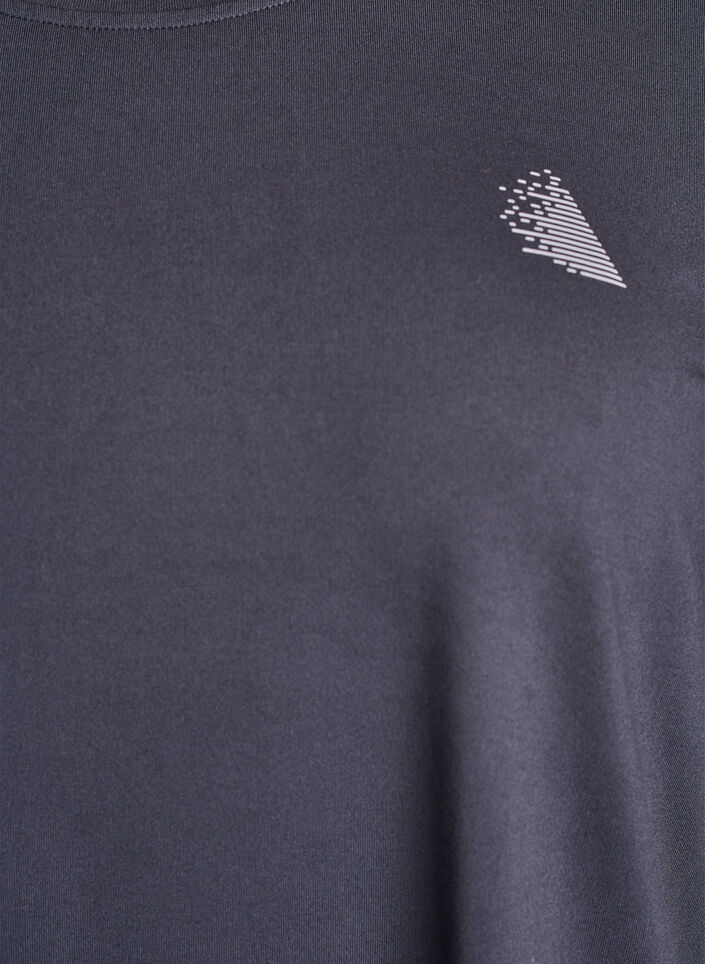 Trainingsshirt mit 3/4-&Auml;rmeln, Grau, Packshot image number 2