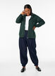 Kapuzensweatshirt mit Rei&szlig;verschluss und Taschen, Gr&uuml;n, Model image number 1