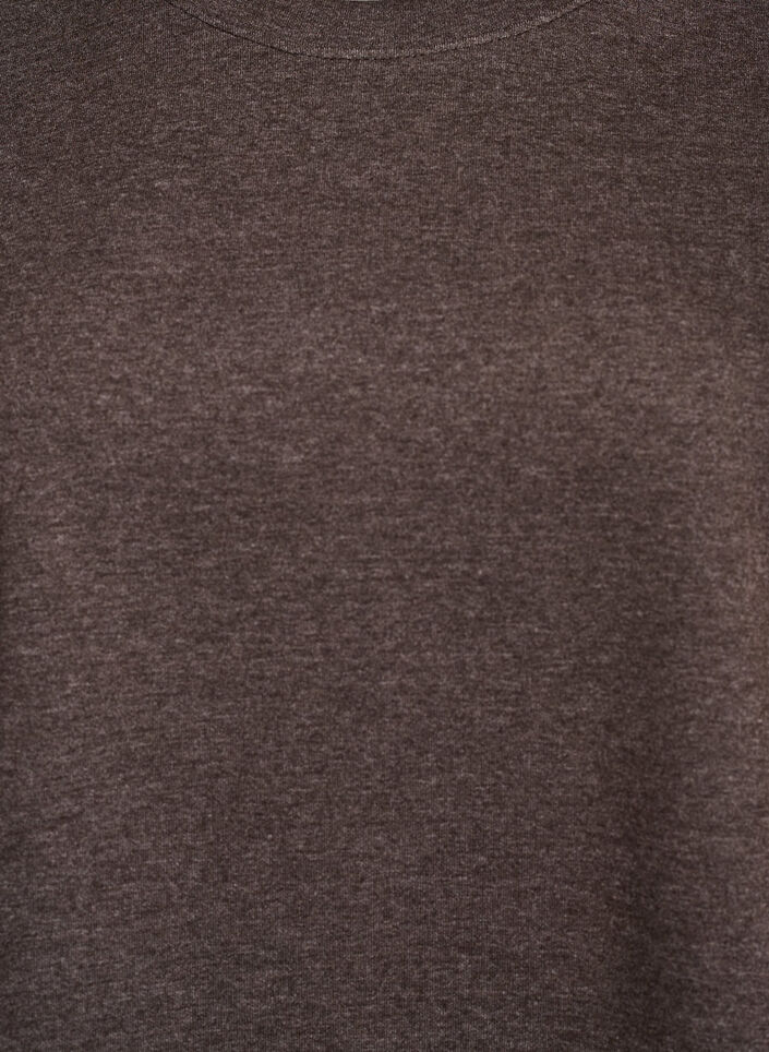 Sweatshirt mit Rundhalsausschnitt, Braun, Packshot image number 2