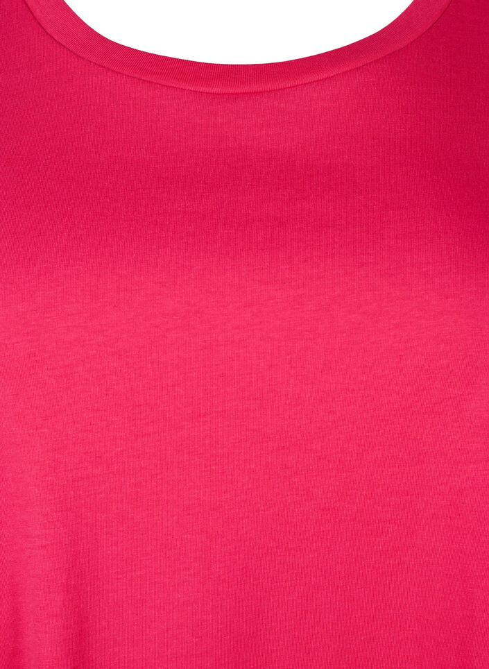 Robe t-shirt en coton, Bright Rose, Packshot image number 2