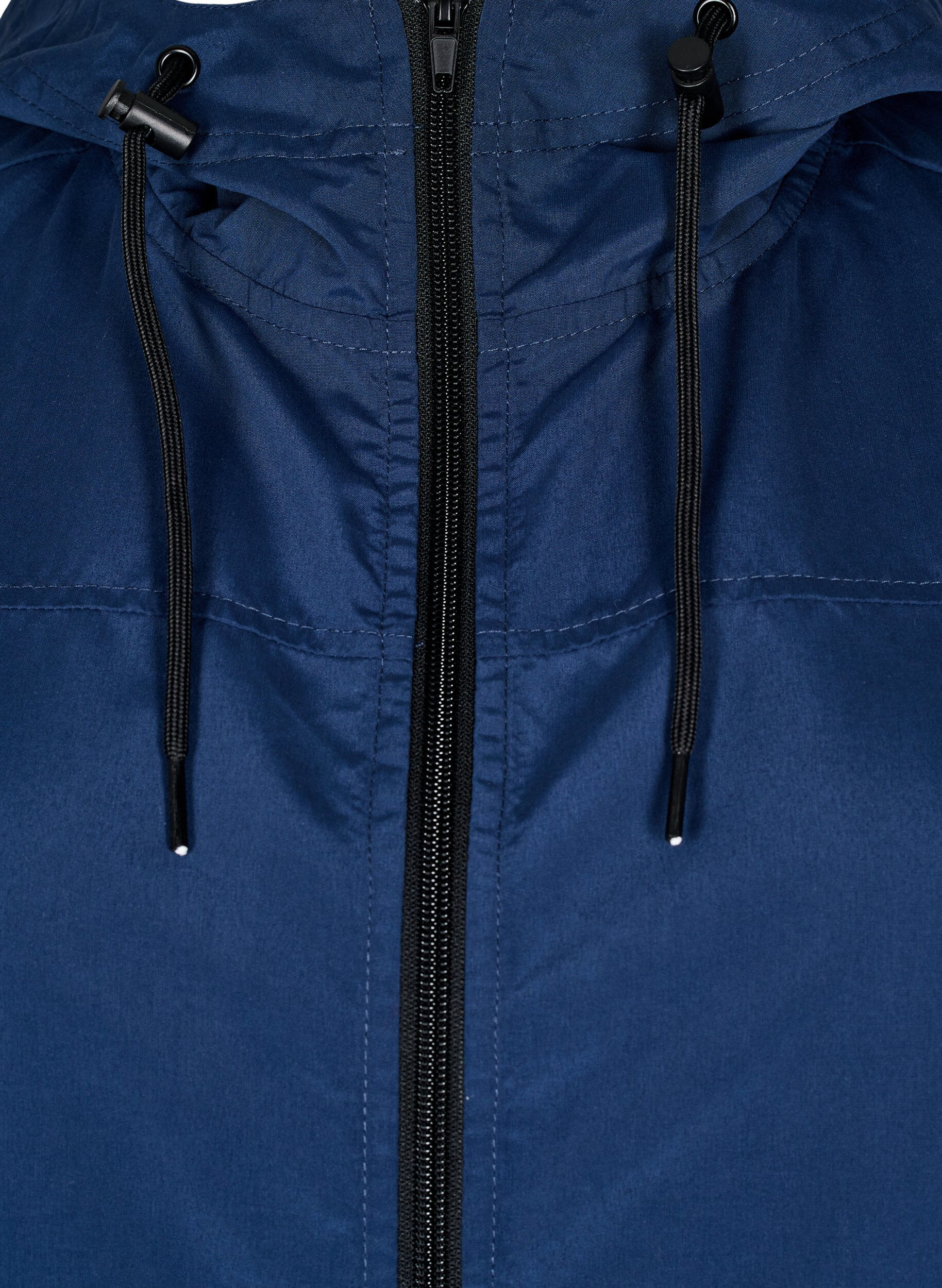 Zizzi FLASH - Parka hydrofuge &agrave; capuche, Bleu, Packshot image number 2