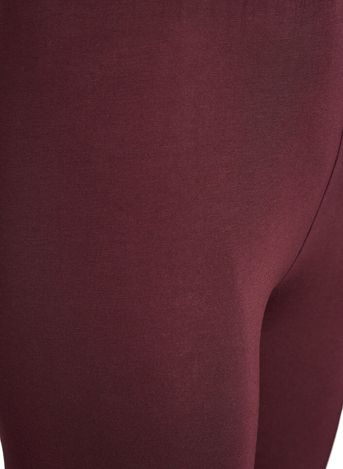 Leggings basiques en viscose, Bordeaux fonc&eacute;, Packshot image number 2