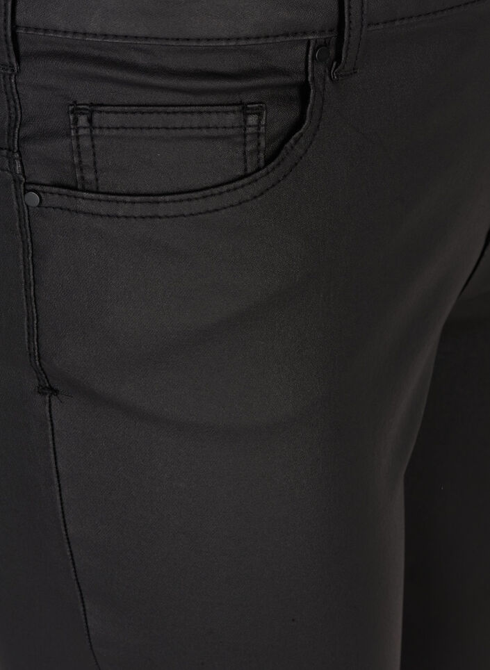 Coated Amy Jeans , Black coated, Packshot image number 2